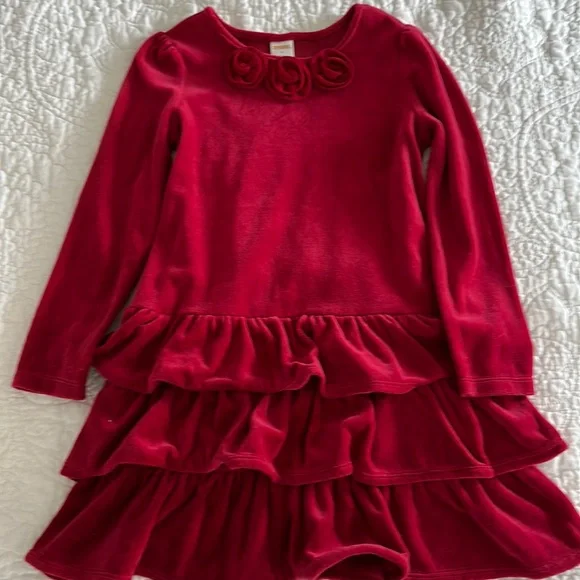 Gymboree | Dresses | Gymboree Holiday Red Velvet Dress 6 | Poshmark